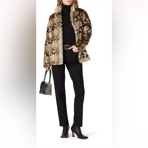 Unreal Fur Fame Faux Fur Brown Jacket - Picture 2 of 13